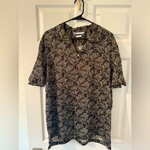 Zara Men’s Silky Abstract Pattern Shirt *Size XL 44*